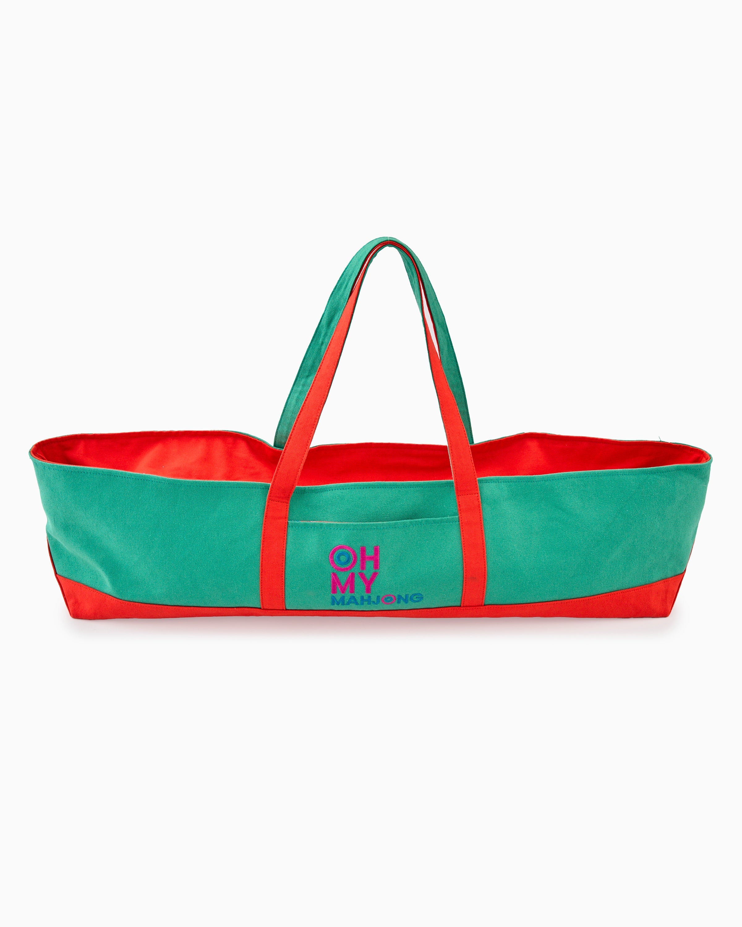 Oh My Mahjong Teal Mat Storage Bag