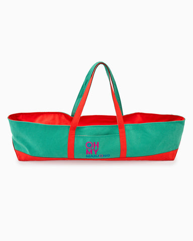 Oh My Mahjong Teal Mat Storage Bag