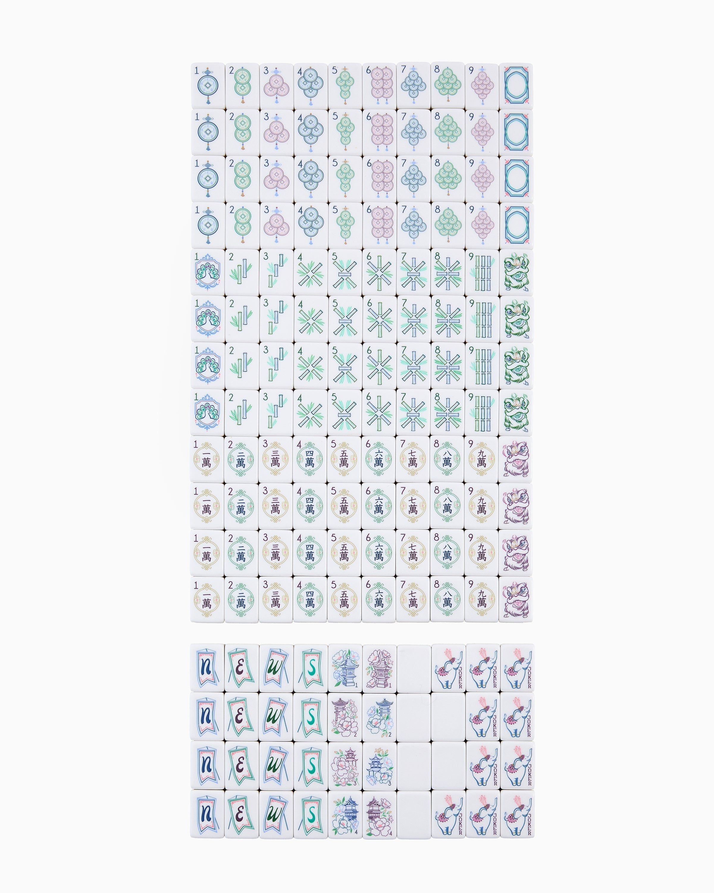 Oh My Mahjong Willow Mahjong Tiles