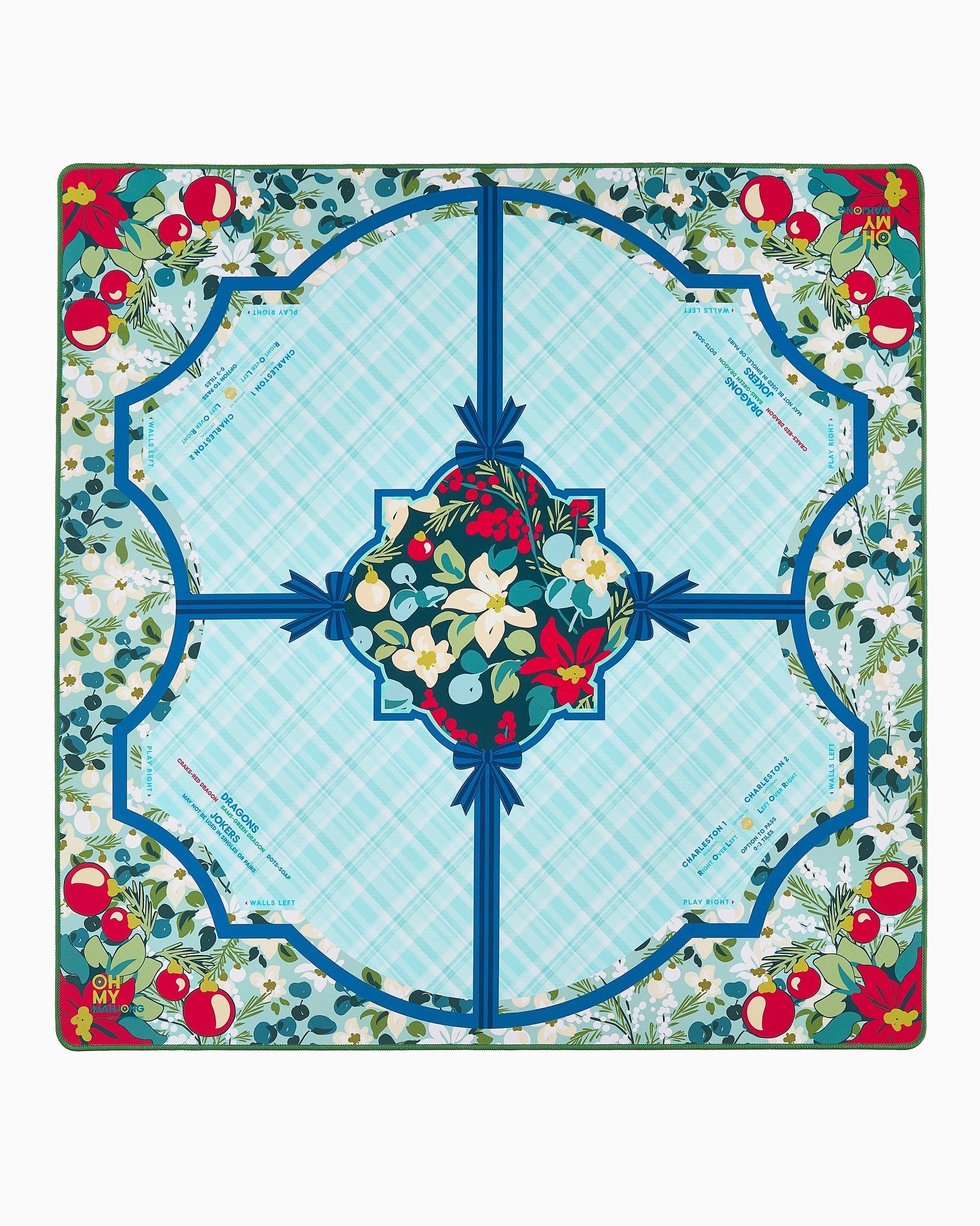 Oh My Mahjong Winterberry Mahjong Mat in Tube