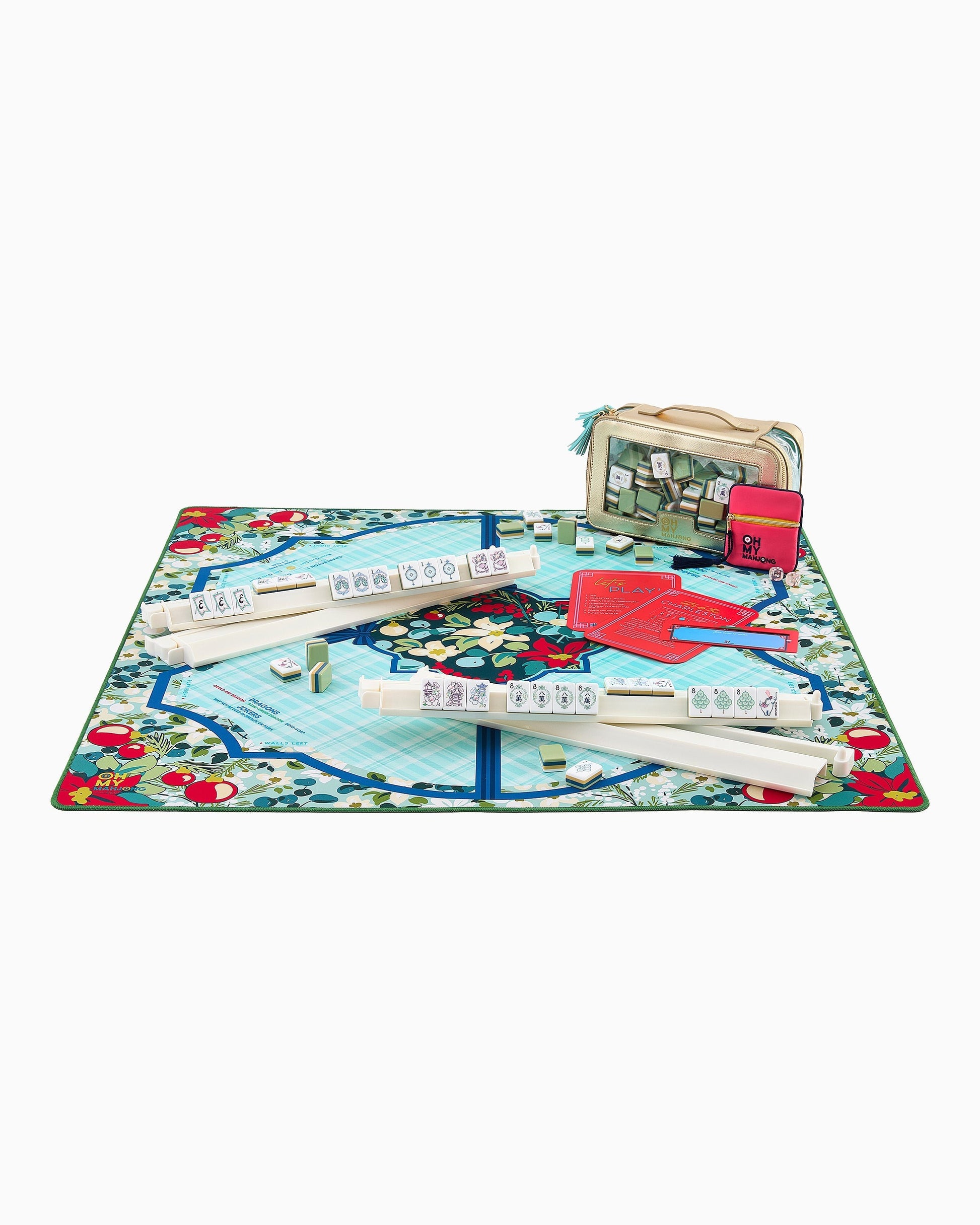 Oh My Mahjong Winterberry Mahjong Mat in Tube