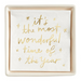 Ceramic Napkin Tray + Napkins - The Most Wonderful Time