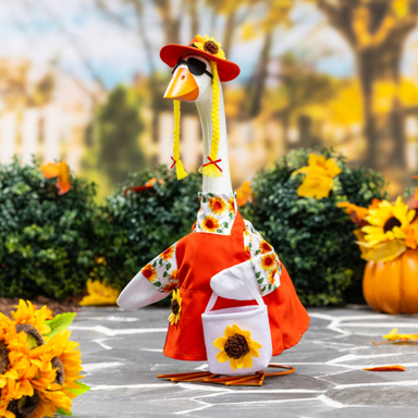 Porch Goose Outfit, Sunflower Dress
