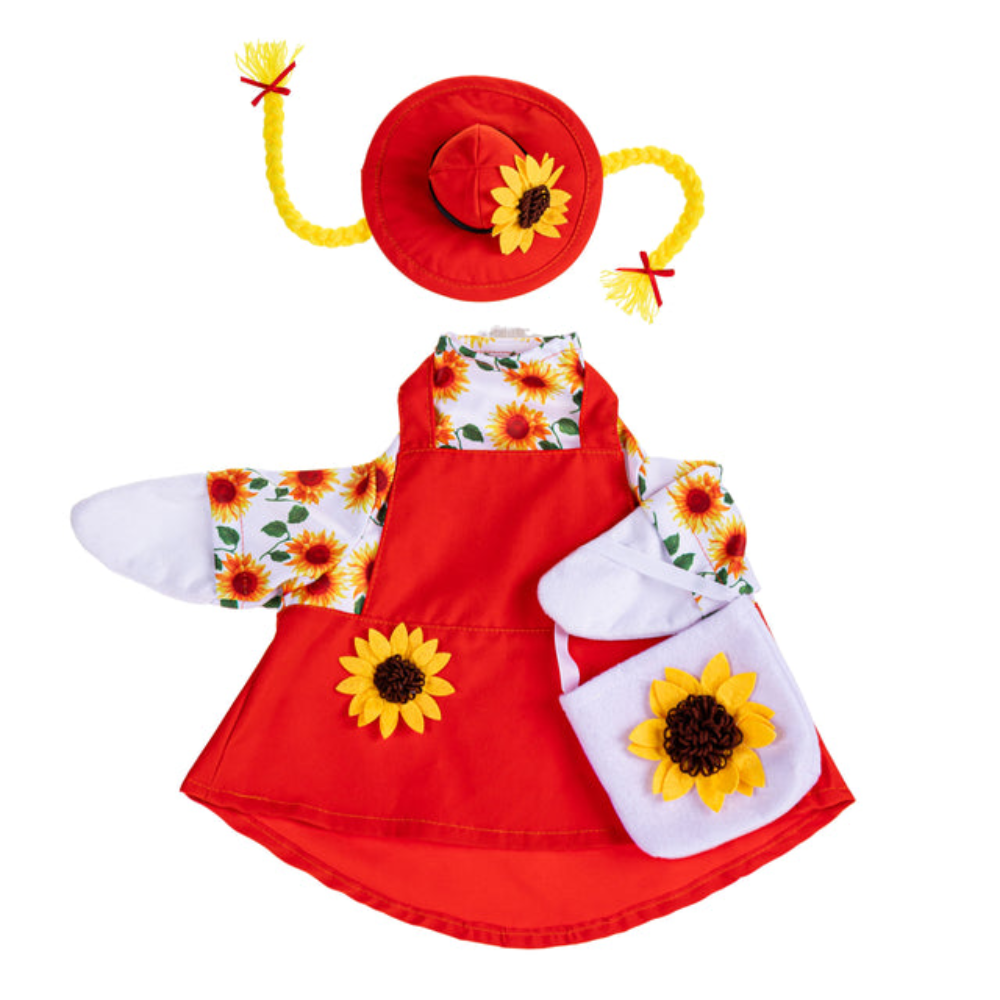 Porch Goose Outfit, Sunflower Dress