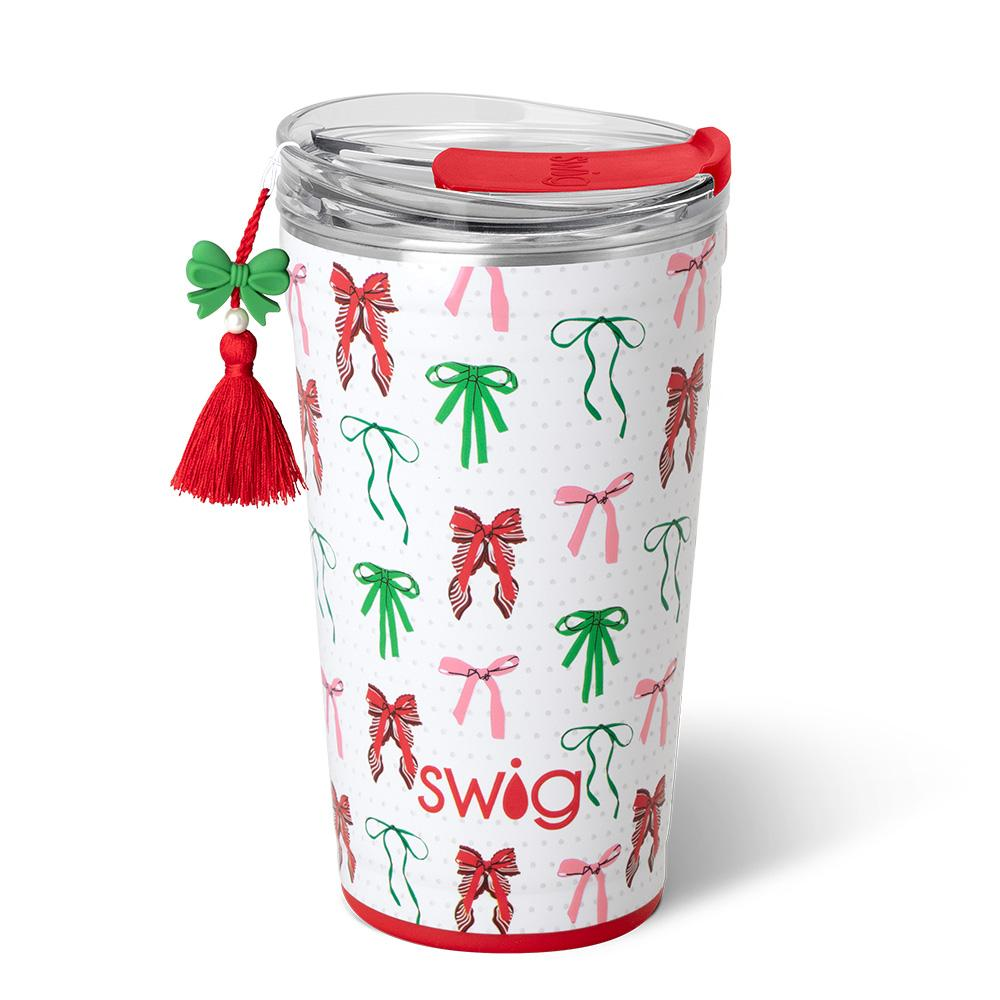 Swig Ribbons and Bows 22oz Holiday Travel Mug