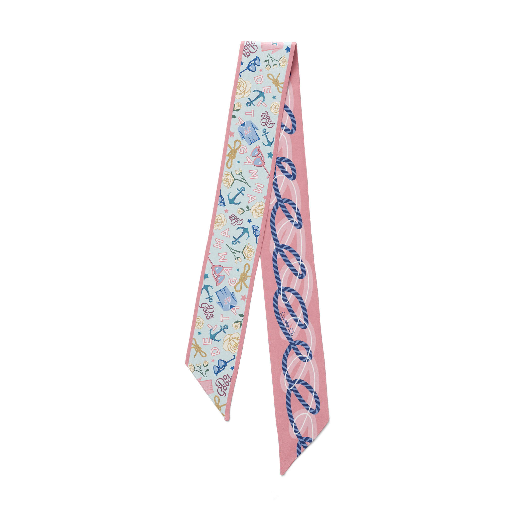 Saturday Silks Delta Gamma Skinny Scarf