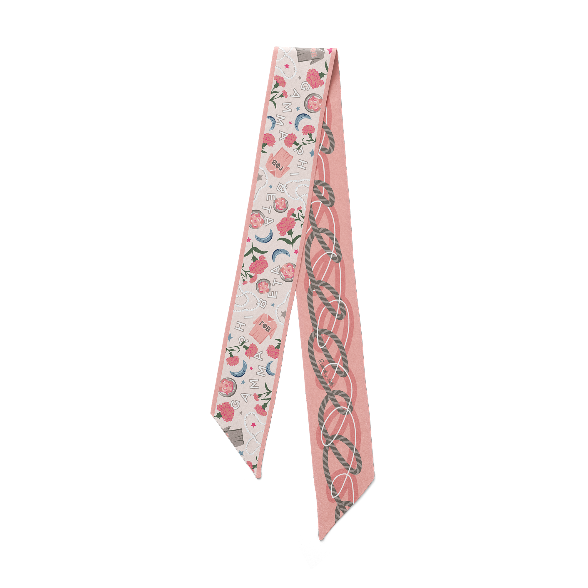 Saturday Silks Gamma Phi Beta Skinny Scarf