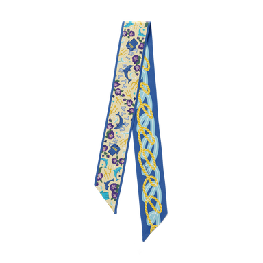 Saturday Silks Tri Delta Skinny Scarf