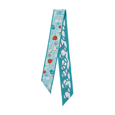 Saturday Silks Zeta Tau Alpha Skinny Scarf 