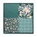 Floral Square Scarf - Green