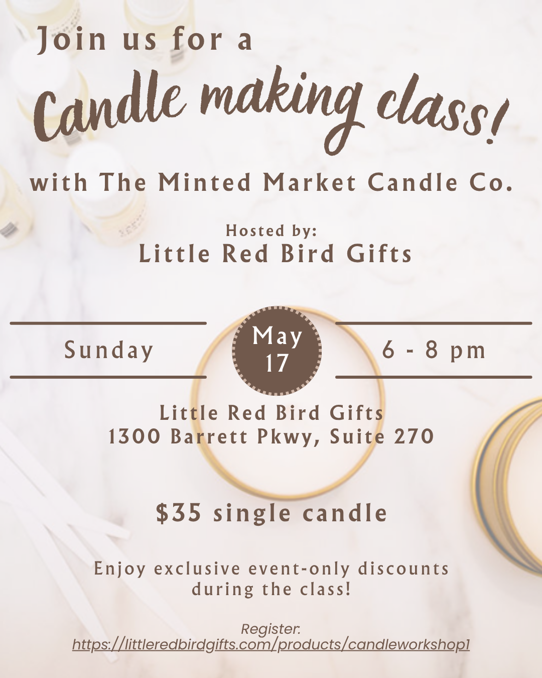 Candle Workshop - 1 Candle