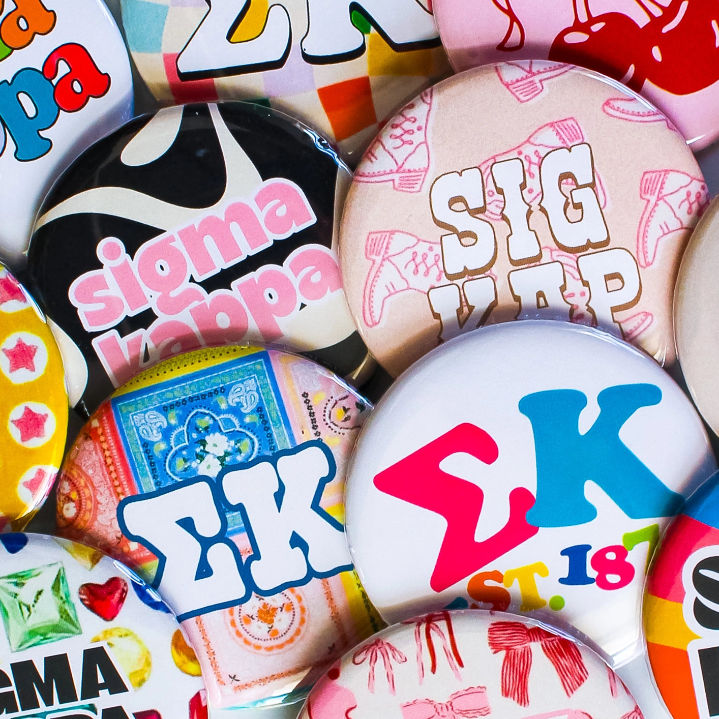 Sorority Assorted Buttons
