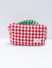 Sorority Gingham Quilted Makeup Bag