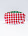 Sorority Gingham Quilted Makeup Bag