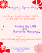 Mahjong Open Play - Sunday September 28th