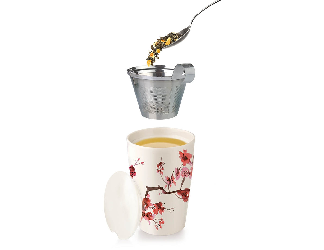 Tea Forte Cherry Blossom Kati Steeping Cup & Infuser