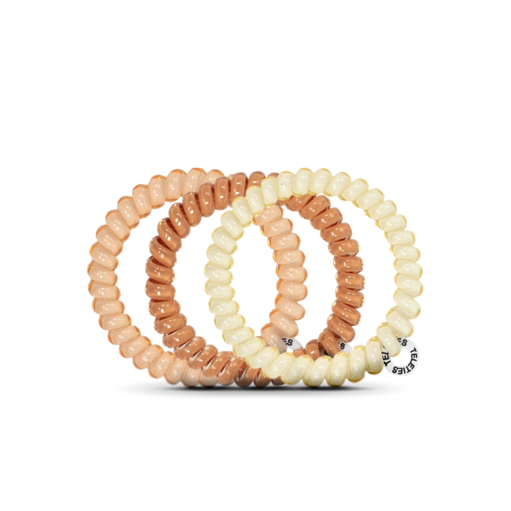 Teleties Spiral Hair Coils Small - For the Love of Nudes Hair Ties