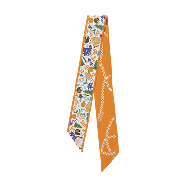 Saturday Silks Tennessee Vols Twilly Scarf