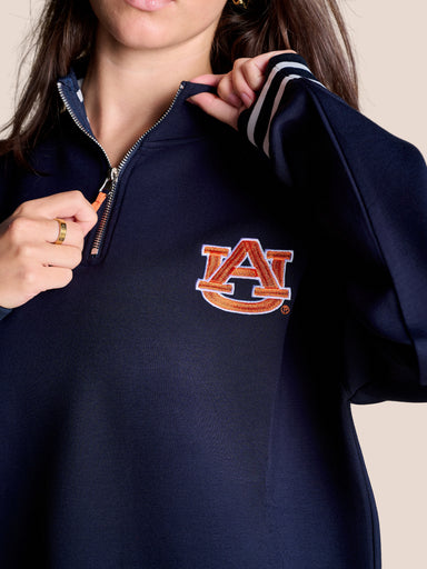 The Auburn Campus Quarterzip Pullover