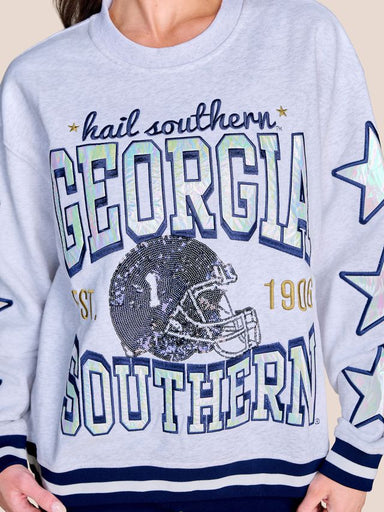 The Georgia Southern Hometeam Heathered Crewneck