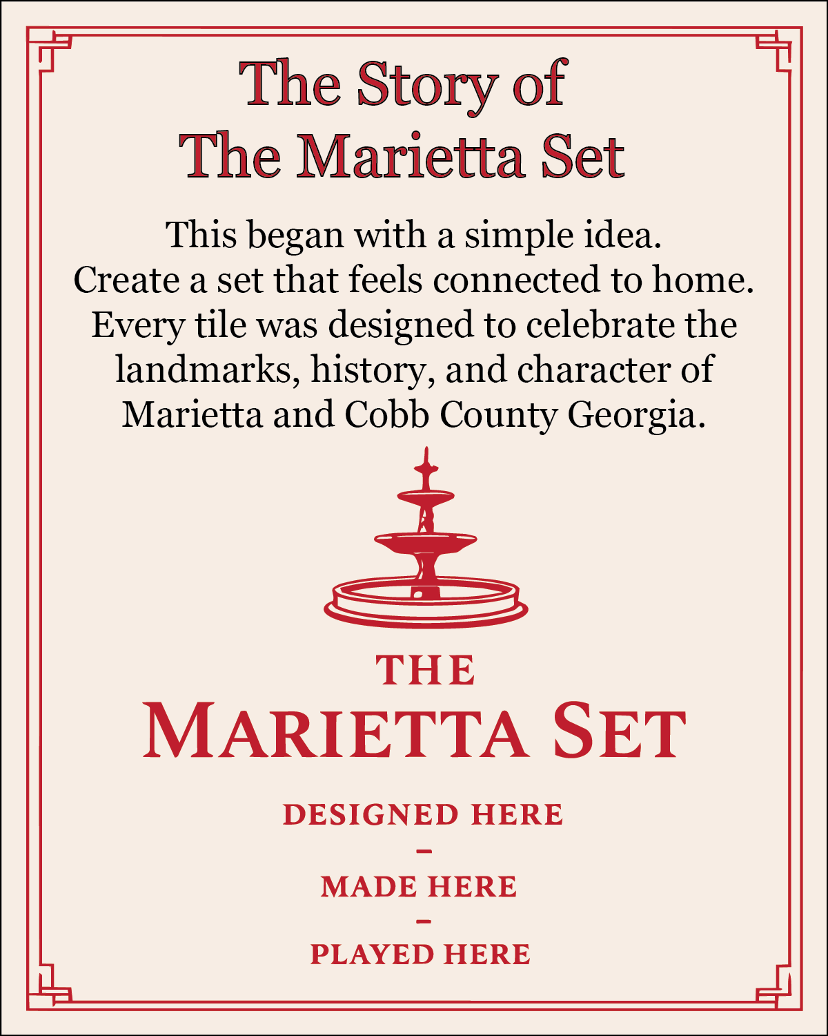 The Marietta Set - Mahjong Tiles