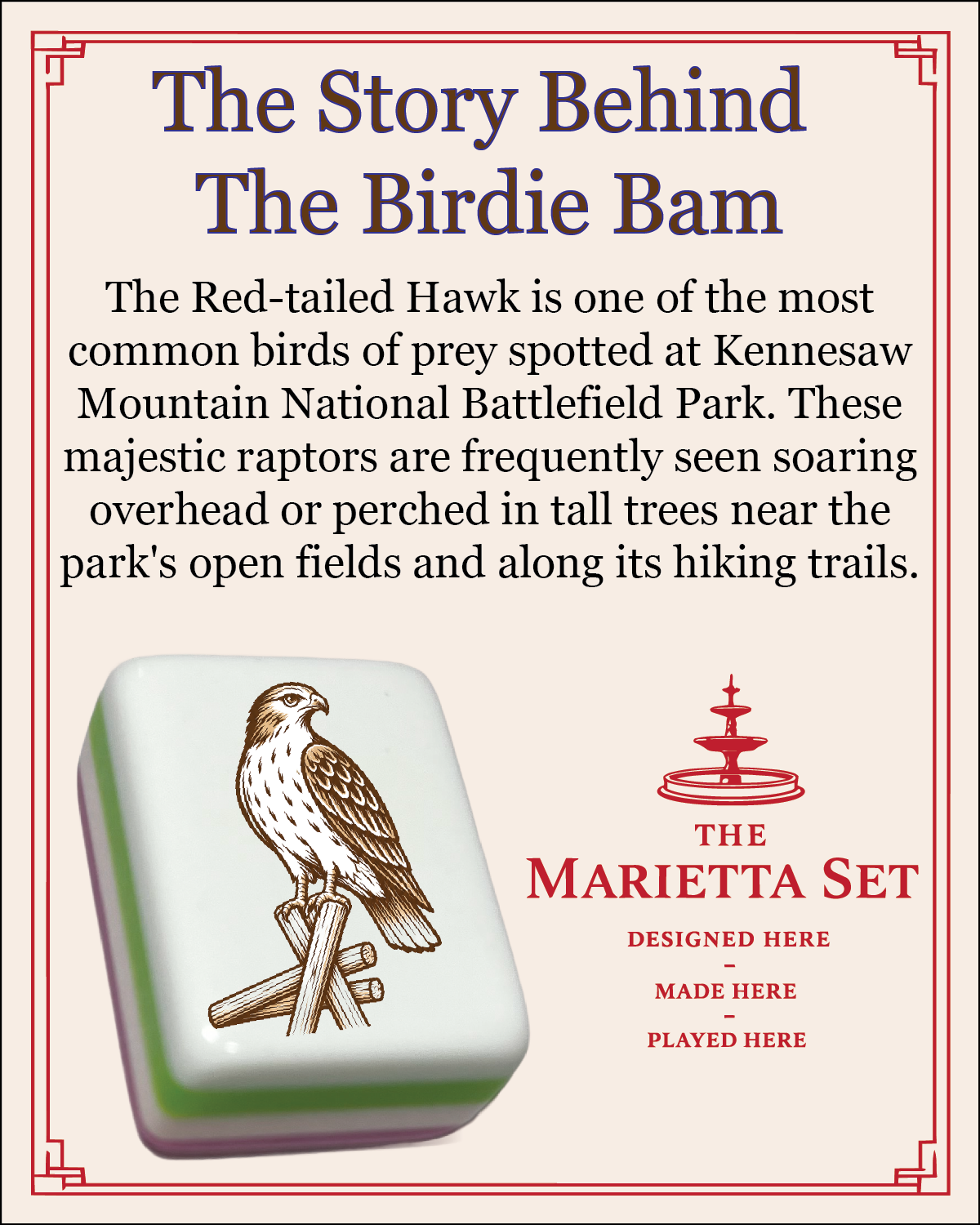 The Marietta Set - Mahjong Tiles