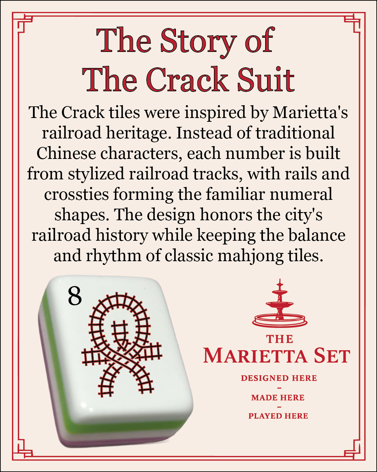 The Marietta Set - Mahjong Tiles