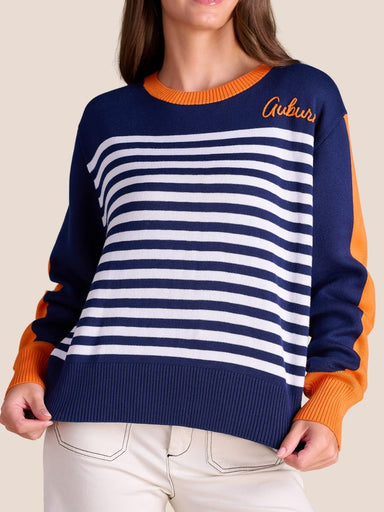 The Spirit Stripe Auburn Sweater