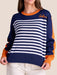 The Spirit Stripe Auburn Sweater