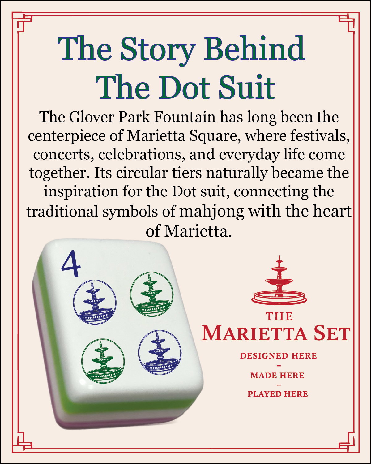 The Marietta Set - Mahjong Tiles