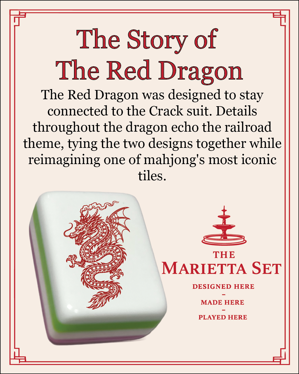 The Marietta Set - Mahjong Tiles