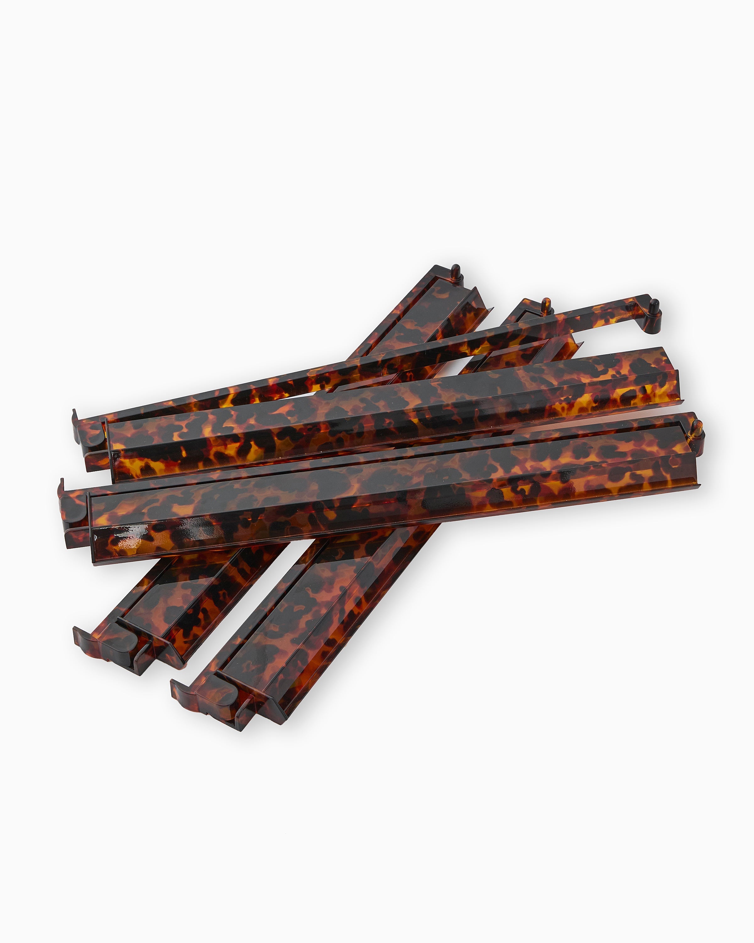 Tortoise Shell Acrylic Rack and Pusher Set