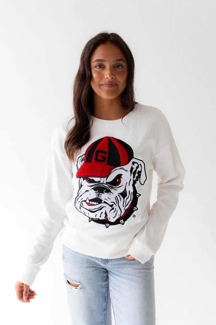 Collegiate Mascot Crew Neck Sweatshirt
