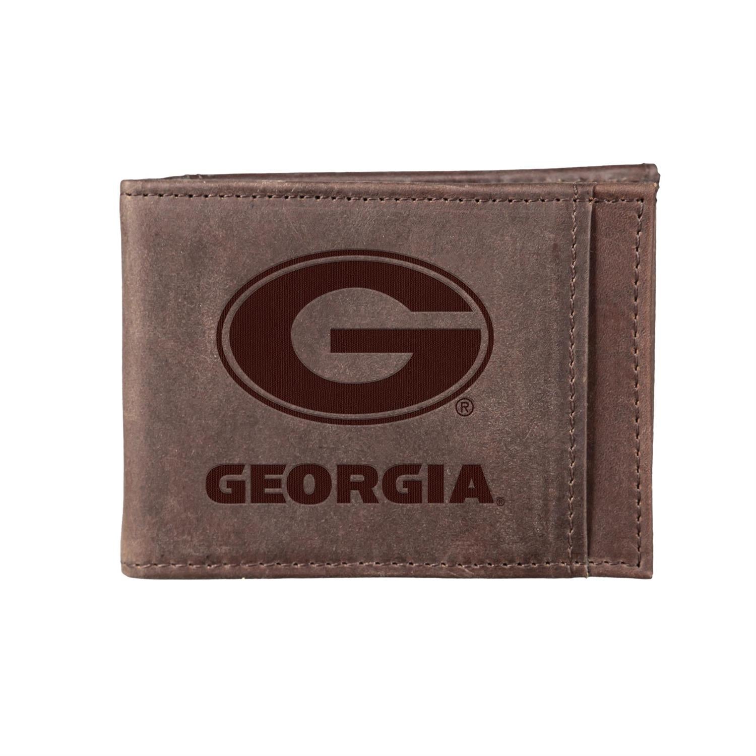 University of Georgia Bi-Fold Leather Wallet
