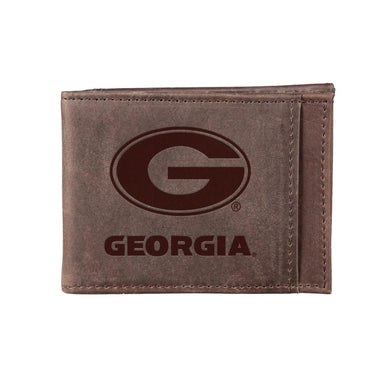 University of Georgia Bi-Fold Leather Wallet