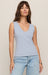 Z Supply Ellie V-Neck Tank in Skyline