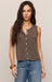 Z Supply Syd Sweater Vest in Pebble Coast