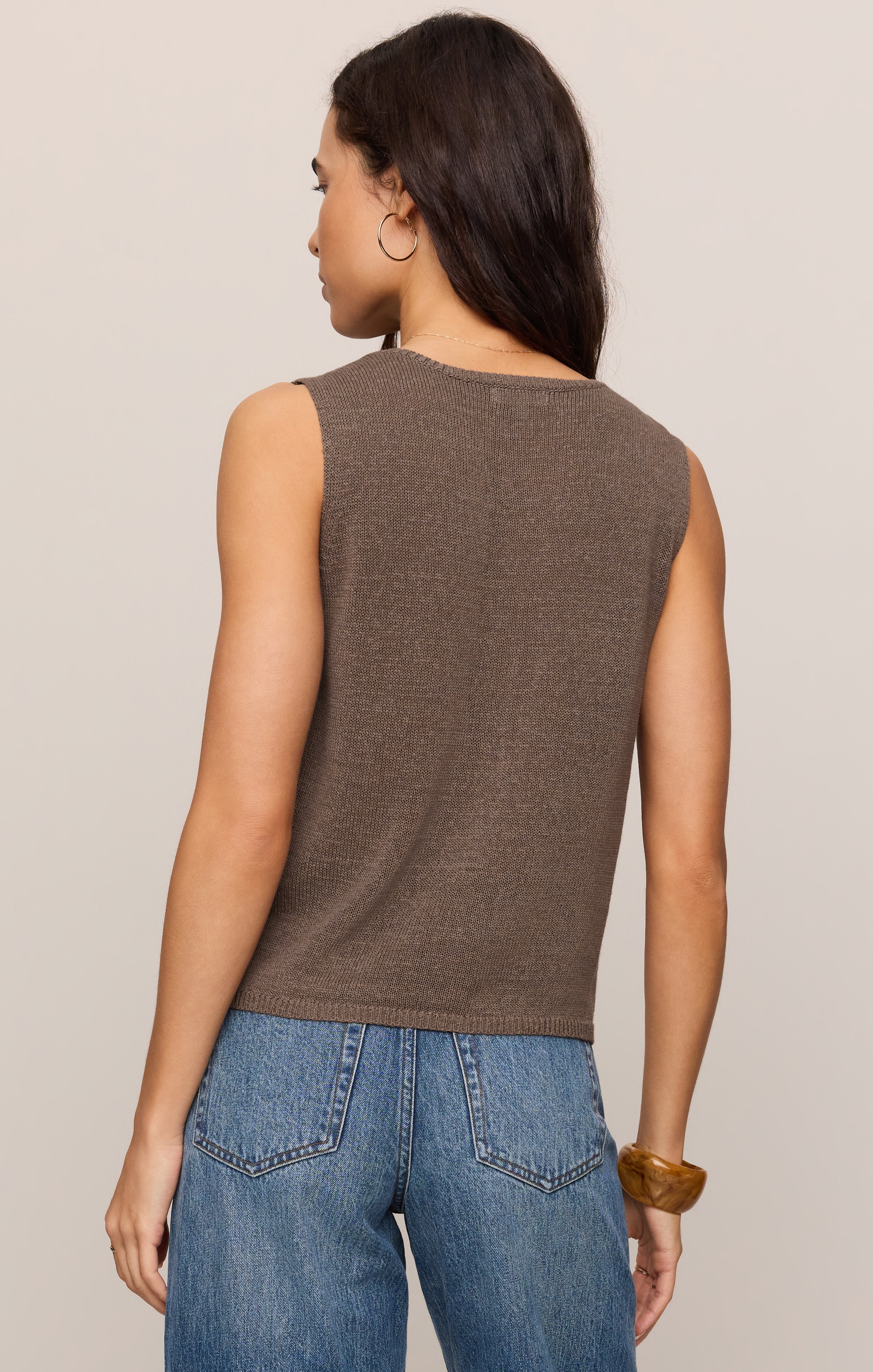 Z Supply Syd Sweater Vest in Pebble Coast