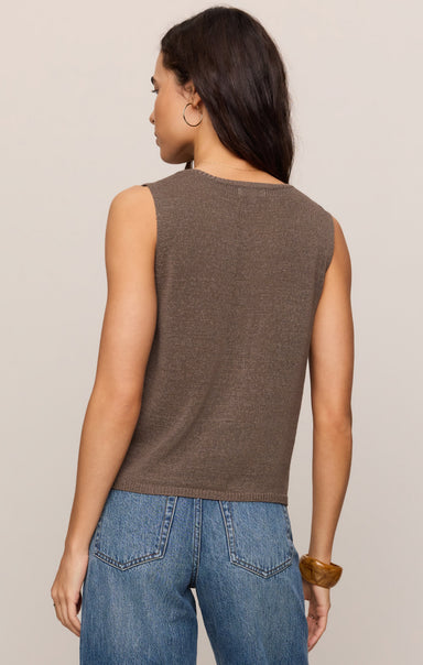 Z Supply Syd Sweater Vest in Pebble Coast