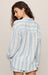 Z Supply The Perfect Striped Button Up in Skyline