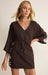 Z Supply Whispering Palms Cover Up - Chocolate Cherry