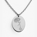 Silver Birth Flower Necklace - October Marigold