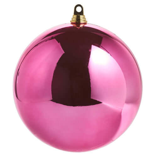 10" Shiny Fuchsia Ball Ornament