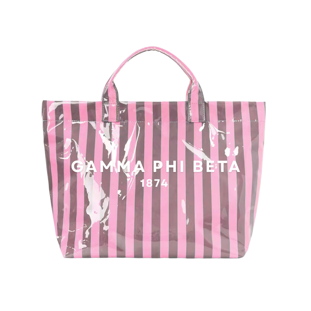 Stripe Sorority Tote Bag