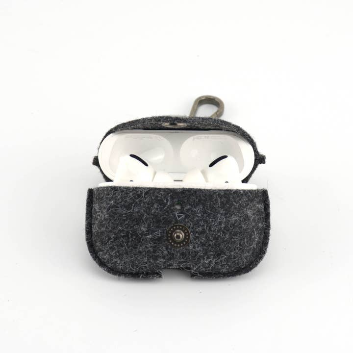 Wool Felt Apple Cases Cover with Clip-AirPods Pro