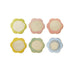 Stoneware Flower Shaped Trivet, Reactive Crackle Glaze 6 Colors