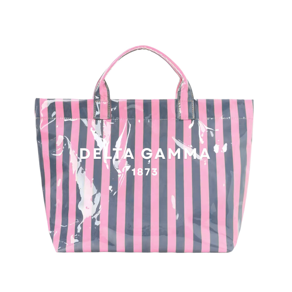 Stripe Sorority Tote Bag