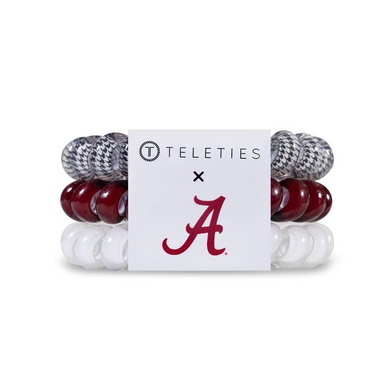 Teleties University of Alabama Large Spiral Hair Ties