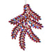 7" Red Jewel Pine Ornament