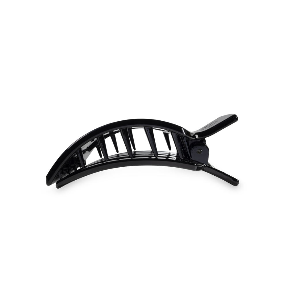 Teleties Square Flat Hair Clip Small - Jet Black